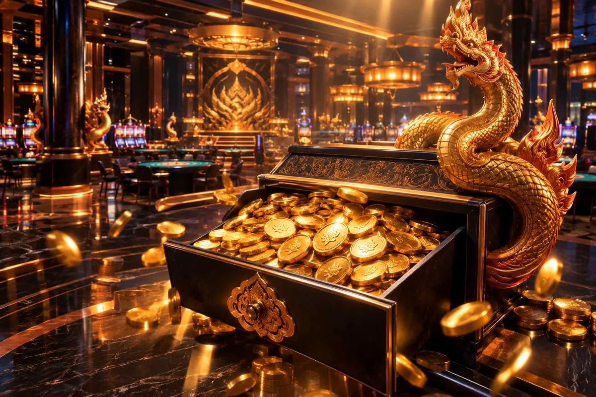Ilustrasi golden casino — panduan Bank vs E-Wallet Hoki69